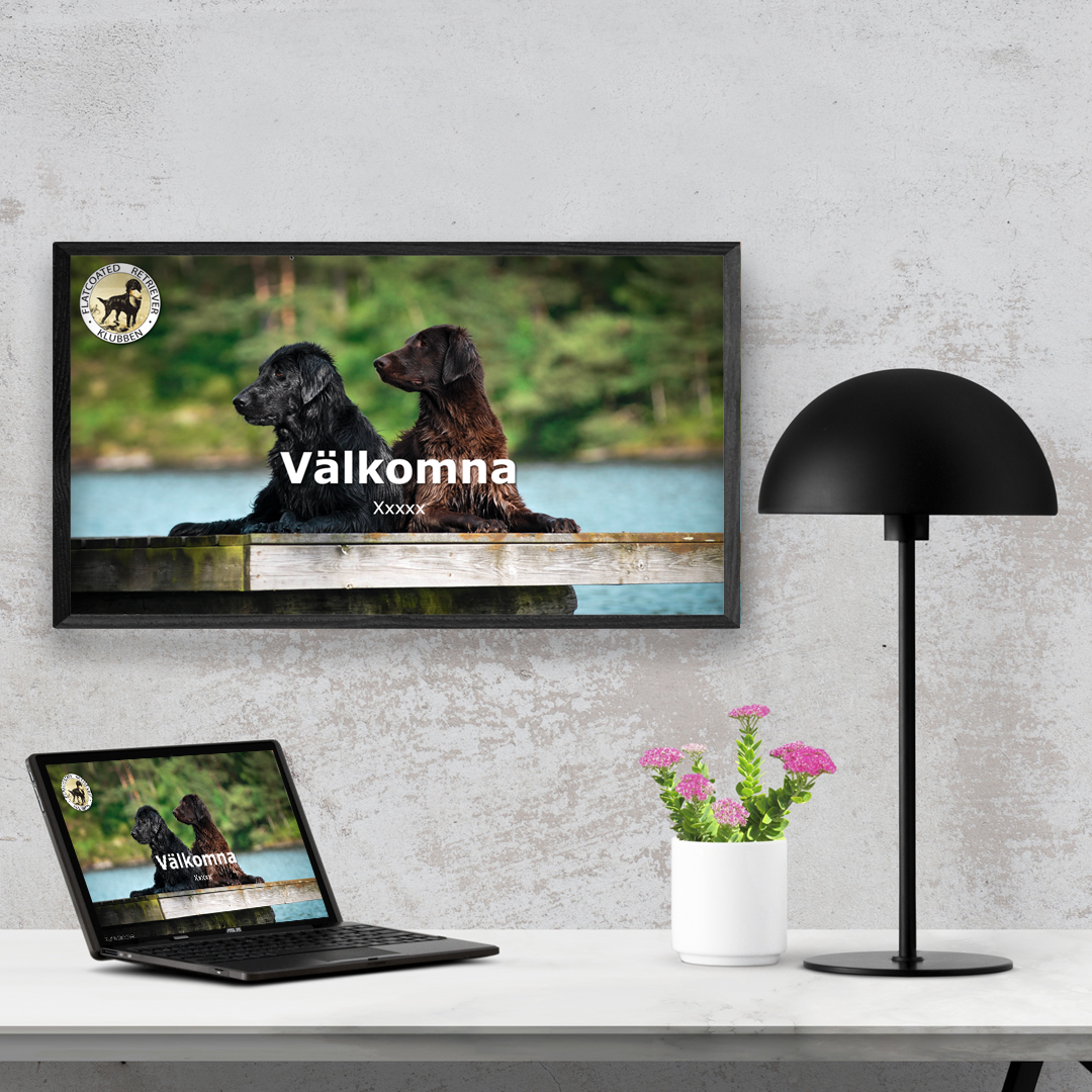 Till Flatcoates retriverklubben har Karins Grafiska tagit fram en mall i PowerPoint.