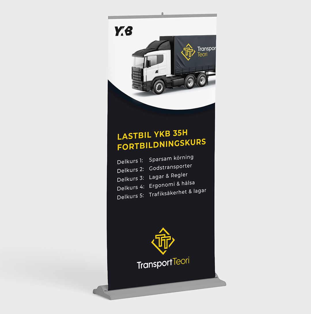 Framtagning av roll-Up till Transport Teori i Göteborg, Karins Grafiska